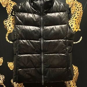 JUNE Black Quilted Puffer Vest - Women's Sleeveless Jacket